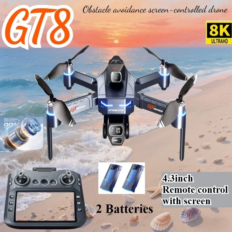 Jjrc Drone X12 - Drone 4K HD GT8 กล้องหลีกเลี่ยงอุปสรรคการถ่ายภาพทางอากาศBrushless Droneหน้าจอพับRC