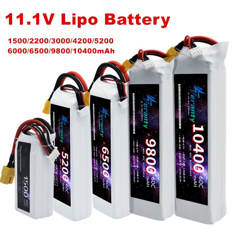Drone Battery 3S - 3S 11.1V LiPo แบตเตอรี่ Deans XT60