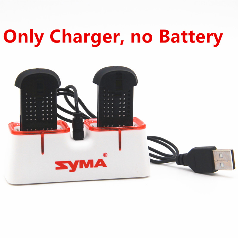 Drone Battery Case - ที่ชาร์จ USB คู่แบบเร็วสำหรับแบตเตอรี่โดรน Syma X22 X22W