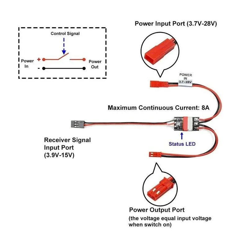 สวิตช์อิเล็กทรอนิกส์ควบคุมระยะ - Drone Battery High Voltage บทวิจารณ์และราคา